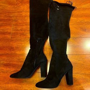 Dolce Vita black suede over the knee boots - size 9.5